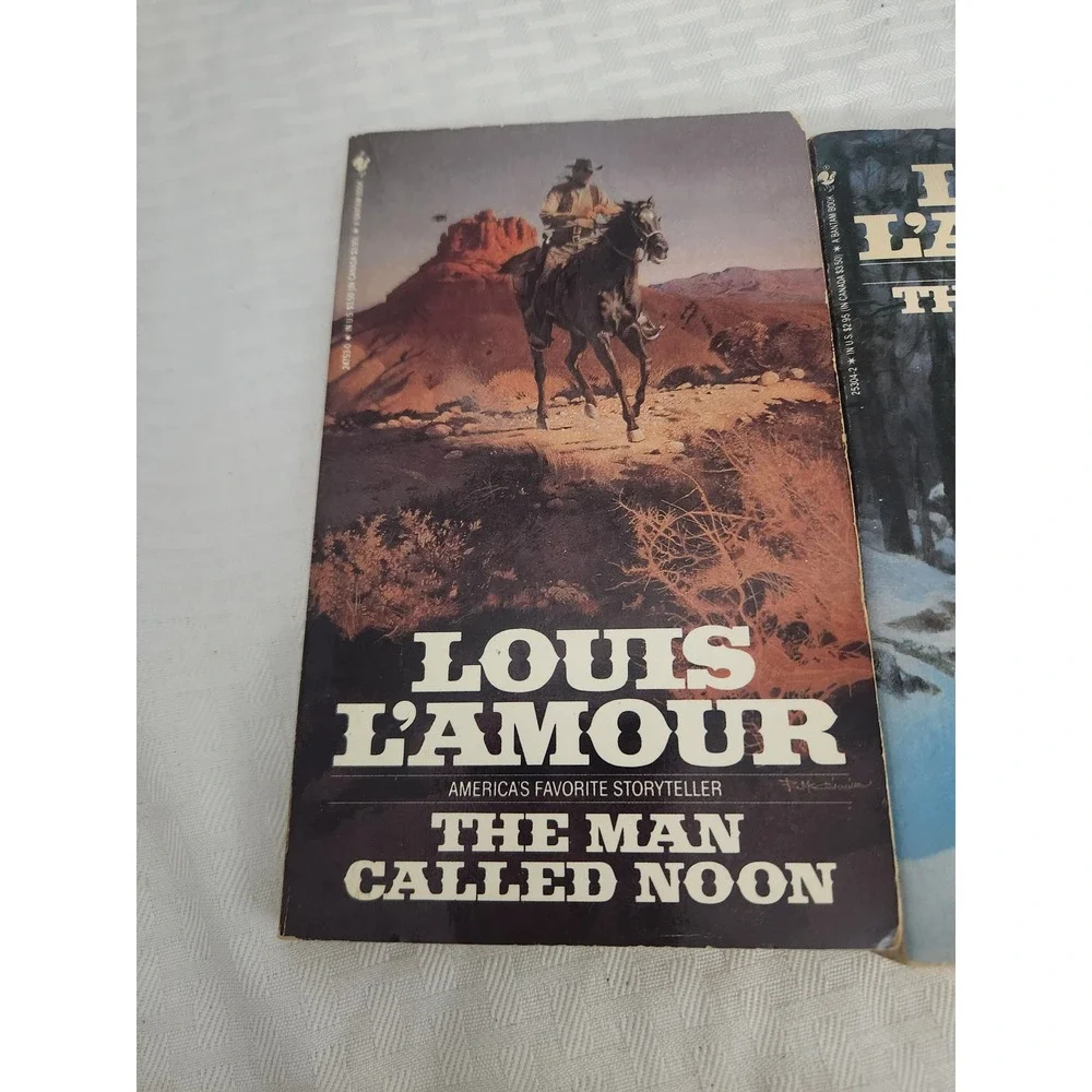 Louis L'Amour Western Paperback Book Lot The Man Called Noon Proving Trail Catlo